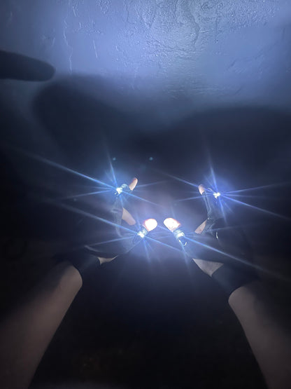 Torch Touch LED Lighted Half-Finger Gloves